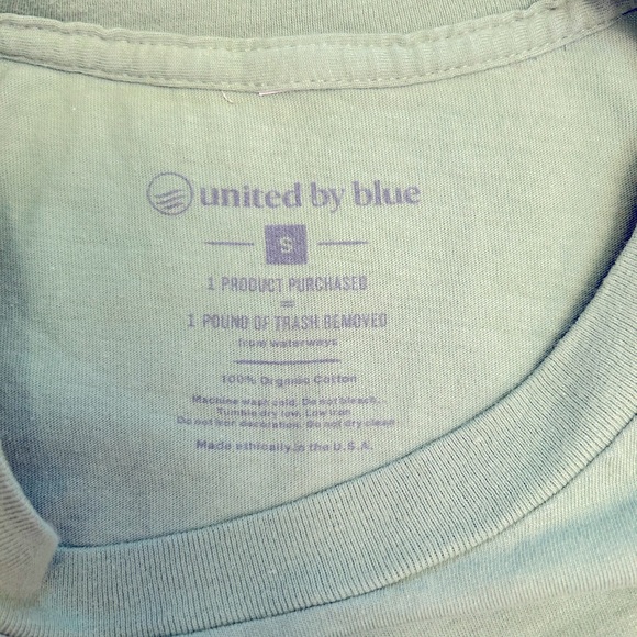 United By Blue brand, green t-shirt, size small - Picture 3 of 4